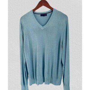 Banana Republic Silk Cashmere Sweater V-Neck Pullover Size XL